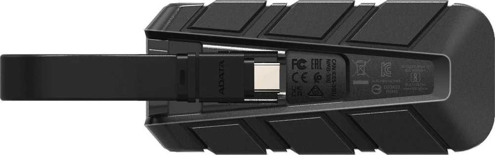ADATA SC740 500 GB USB Type-C 3.2 Gen 2 (3.1 Gen 2) Juodas, Mėlyna