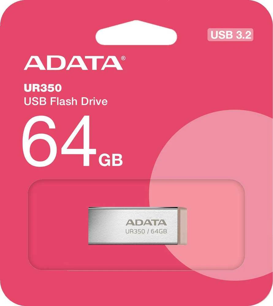 ADATA | USB atmintinė | UR350 | 64 GB | USB A tipo | Ruda