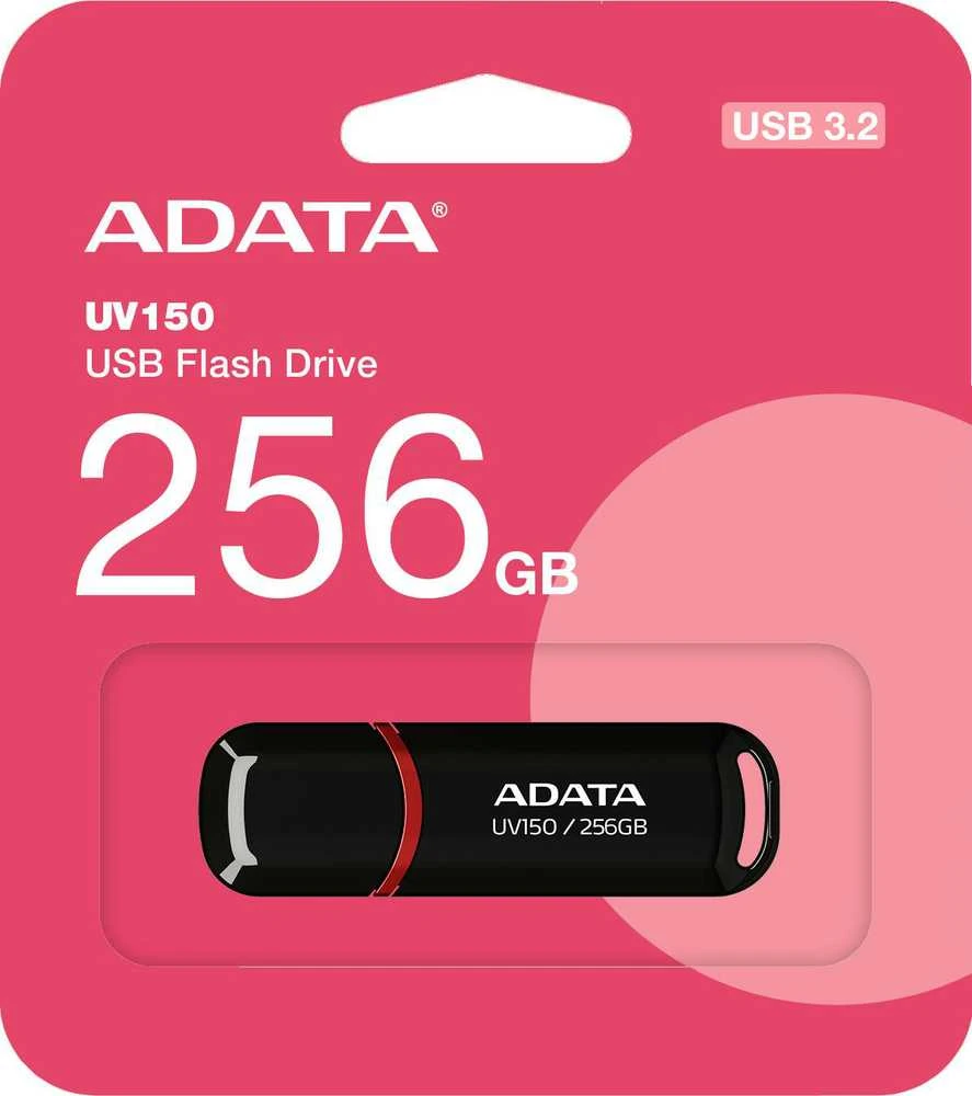 ADATA | USB atmintinė | UV150 | 256 GB | USB A tipo | Juodas