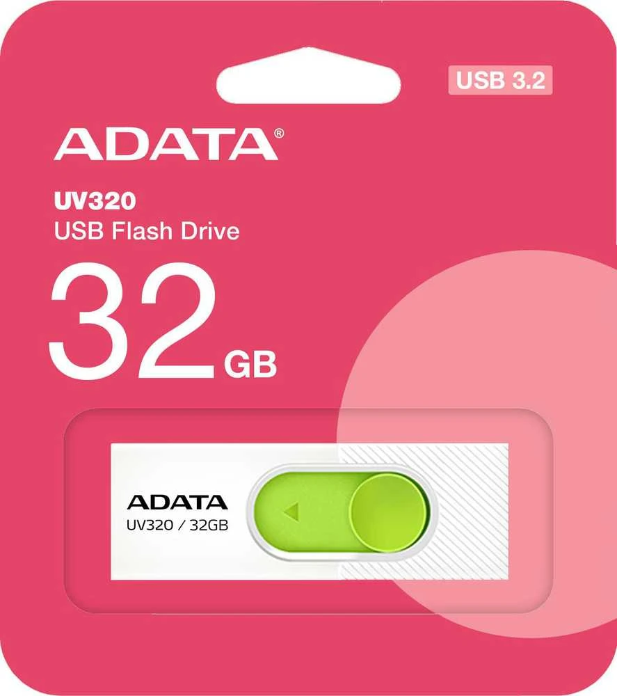 Atmintukas Adata UV320 32GB Baltas/Žalias