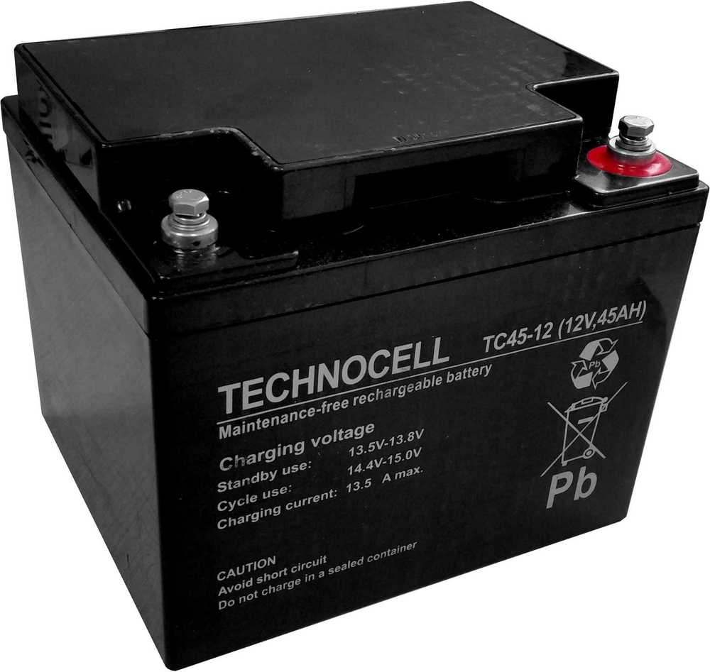 AGM TECHNOCELL serijos TC 12V 45Ah akumuliatorius