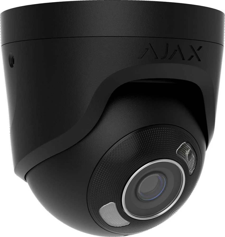 Ajax Systems Ajax TurretCam HL 126260.197.BL1 F2.8 (juoda, 5MP, 50m IR+LED, hibridinis apšvietimas, tikrasis WDR, IP65)