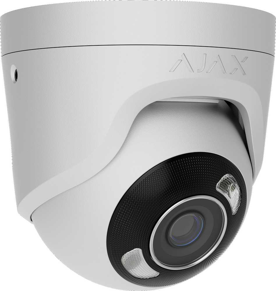 Ajax Systems Ajax Camera HL - kupolinė (metalinė) TurretCam (5 Mp/2.8 mm) (8EU) - balta