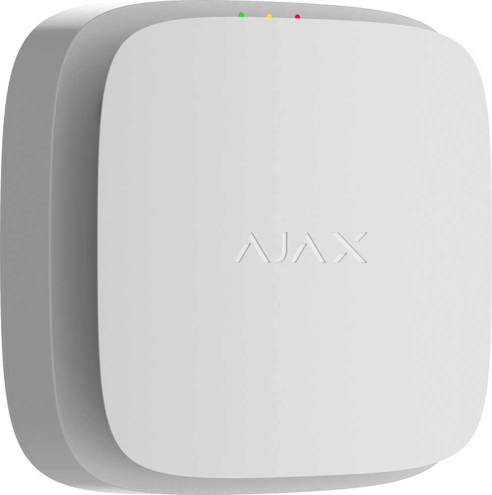 Belaidis dūmų jutiklis Ajax EN54 FireProtect 119919.276.WH1 (baltas, su sirena)