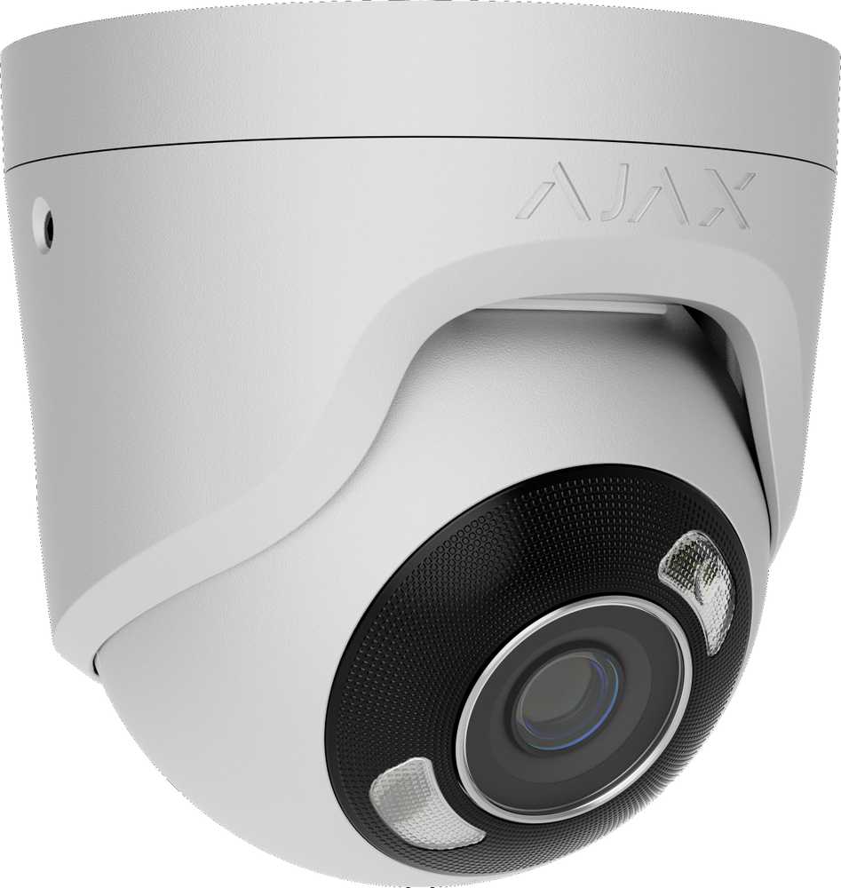 Ajax Systems Ajax Kamera HL - kupolinė (metalinė) TurretCam (5 Mp/4 mm) (8EU) - balta