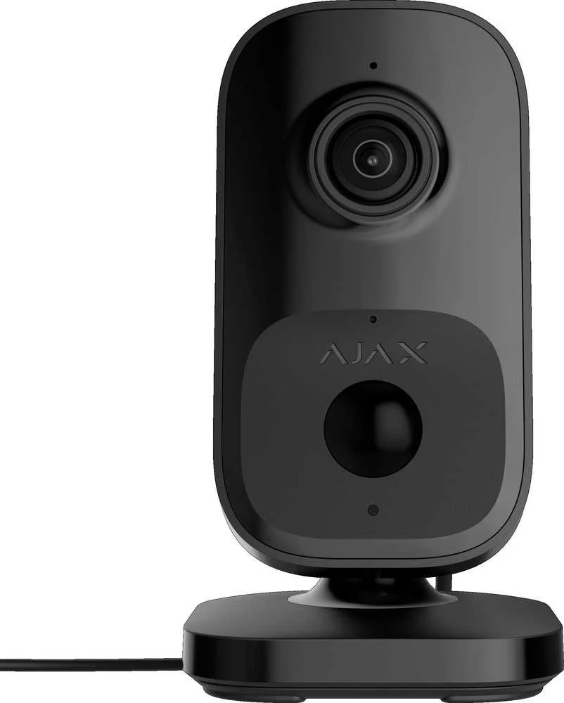 Ajax IndoorCam 111567.303.BL1 (juoda, 4MP, Wi-Fi 2.4GHz, 8m IR, HDR, AI, IP20)