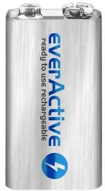 everActive Sidabrinis linija paruošta naudojimui 9V 250mAh akumuliatorius, 1 vnt.