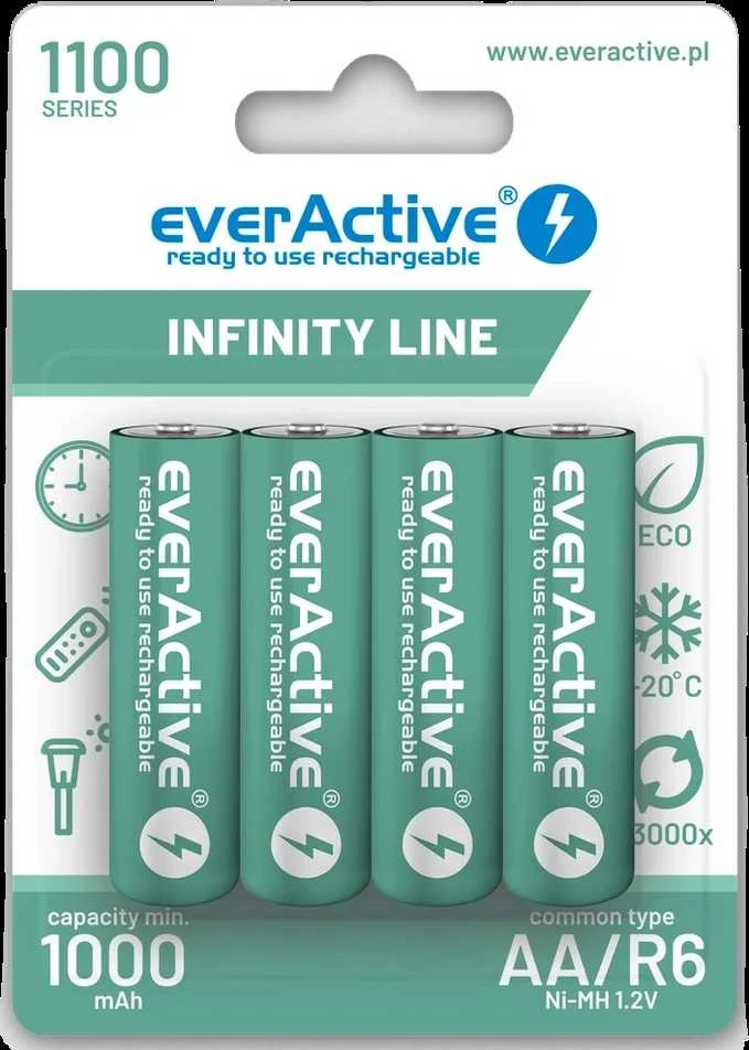 EverActive AA Ni-MH baterijos pakuotėje