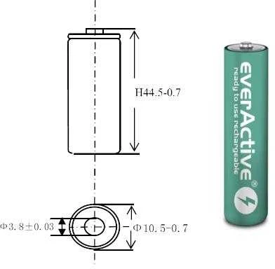 Įkraunamos baterijos everActive Ni-MH R03 AAA 550 mAh Infinity Line