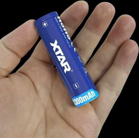 Xtar 3300mAh 3,6V 18650 akumuliatorius su PCB