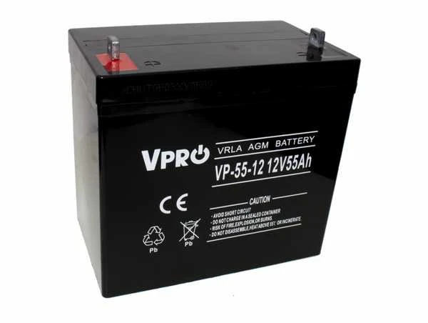 VOL Akumuliatorius AGM VPRO 12V 55 Ah