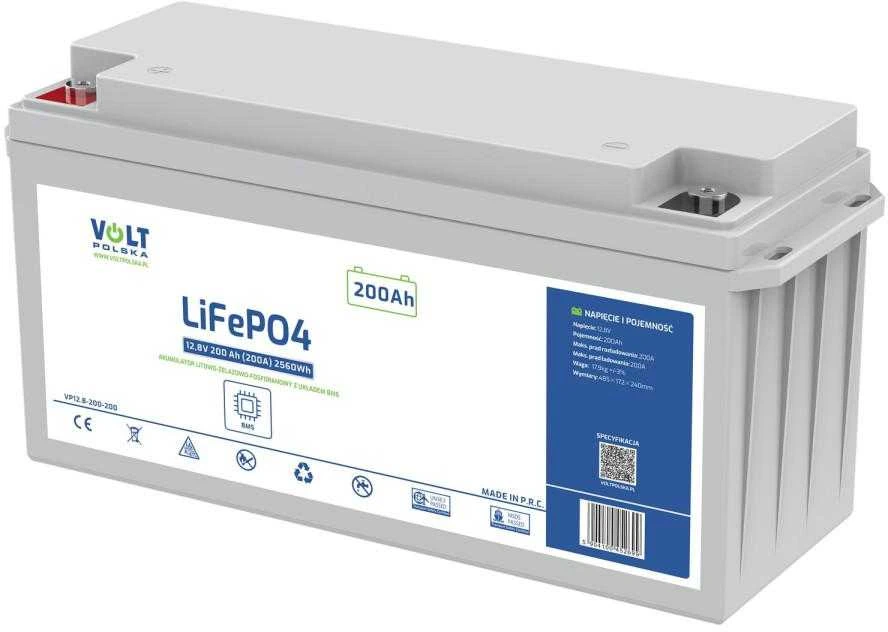 ACV LiFePO4 12,8V 200 Ah (200A) akumuliatorius + BMS