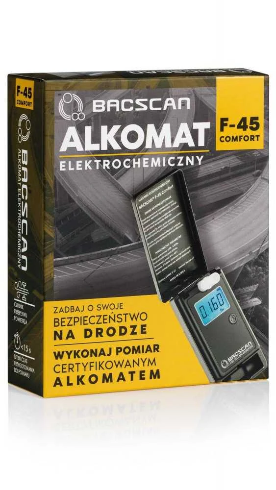 Alkotesteris - Bacscan F-45, Juodas