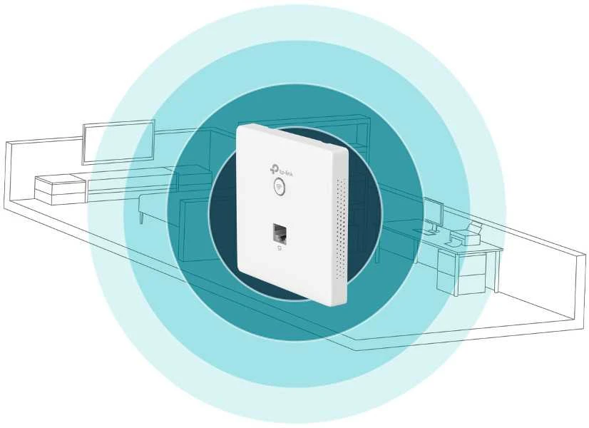Maršrutizatorius TP-Link Auranet 300Mbps N belaidis prieigos taškas / EAP115-WALL