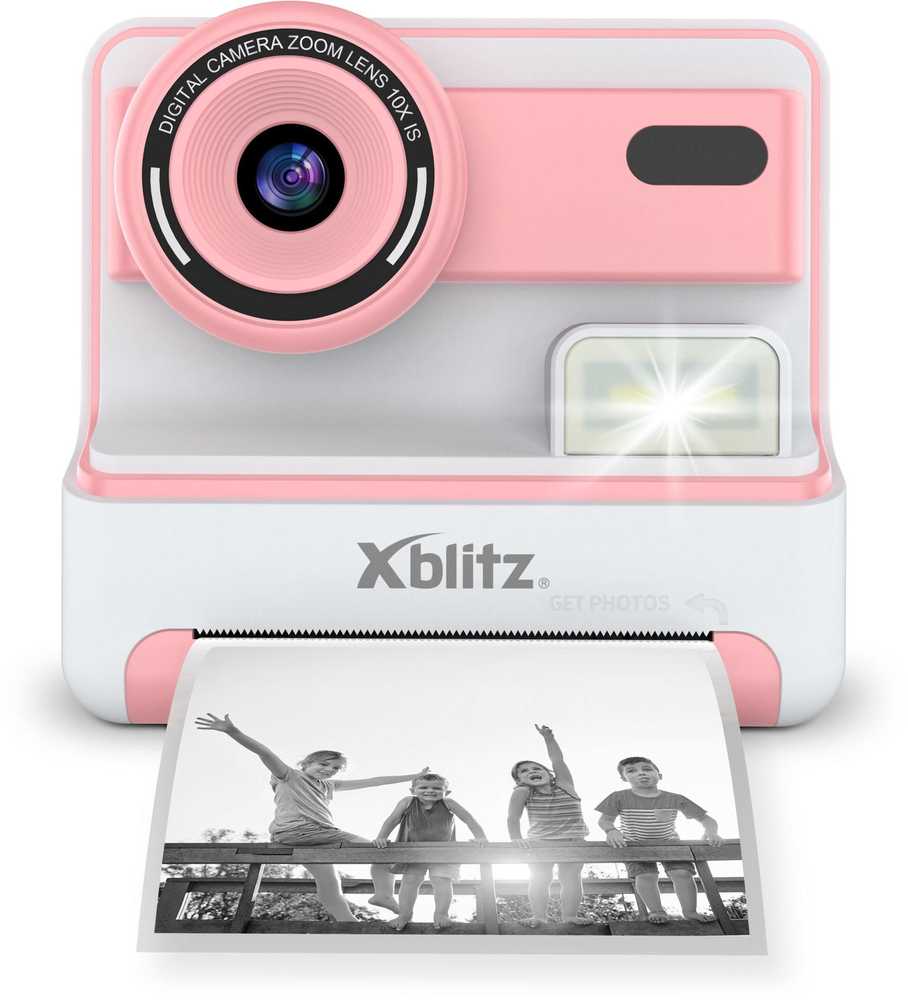 Xblitz FLASH Rožinis INSTANT CAMERA WITH THERMAL PRINTER FOR CHILDREN