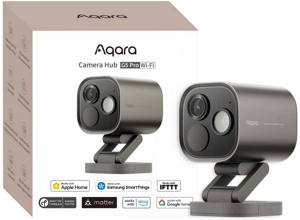 Aqara Camera Hub G5 Pro Wi-Fi Pilka | IP kamera | 1520p, Zigbee, CH-C07D