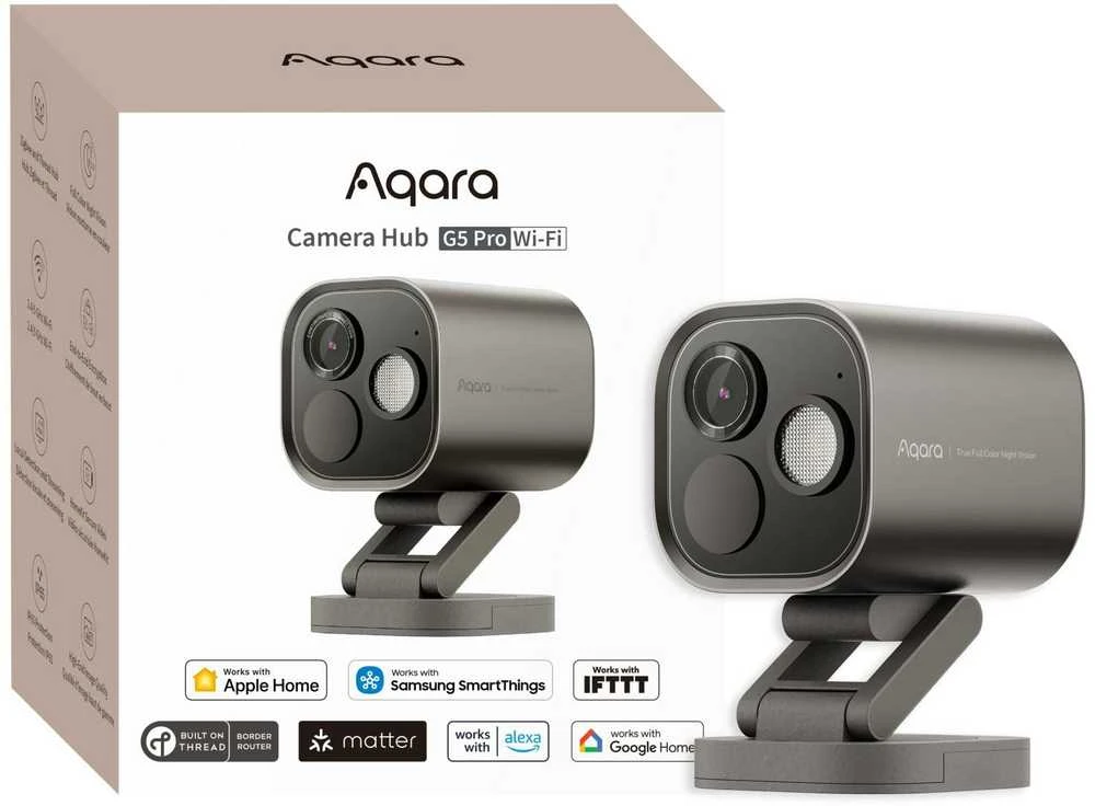 Aqara Camera Hub G5 Pro Wi-Fi Pilka | IP kamera | 1520p, Zigbee, CH-C07D