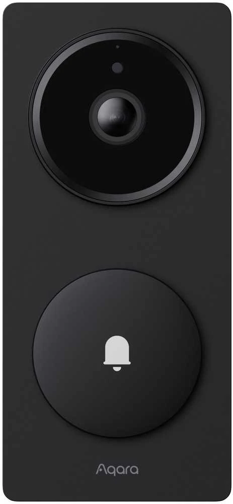 Aqara G410 Select Durų skambutis centralė veikia su Apple HomeKit, Zigbee, Matter, juoda
