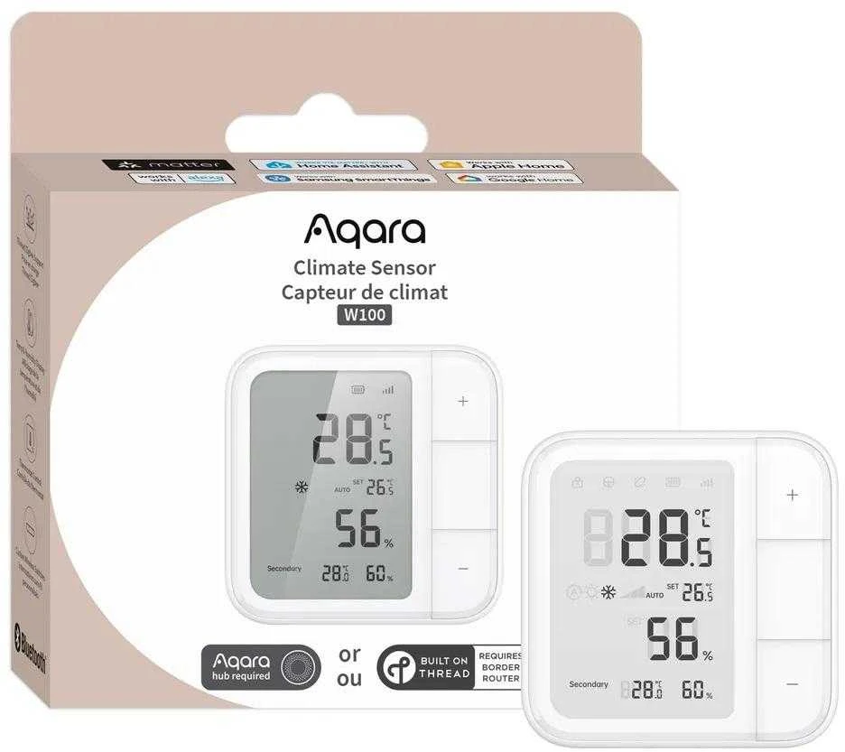 Aqara klimato jutiklis W100 | Klimato jutiklis | Sriegis/Zigbee
