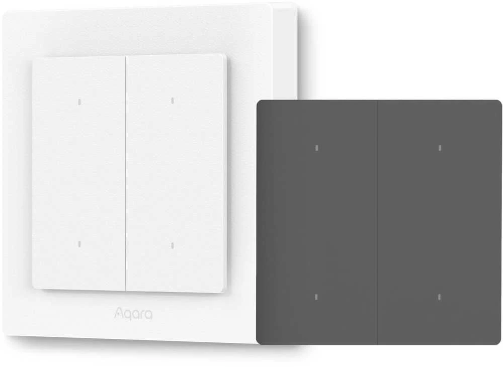 Aqara H2 Išmanus 4 mygtukų 2 kanalų zigbee, Thread jungiklis (WS-K08D)