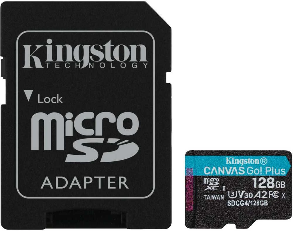 Atminties kortelė KINGSTON Canvas Go! Plus 128 GB Micro SDXC, be adapterio