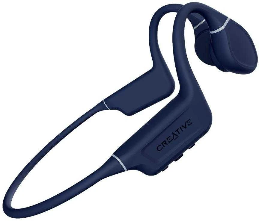 Creative belaidės ausinės su kaulo laidumo technologija Outlier Free Pro mėlynos spalvos Bluetooth 5.3