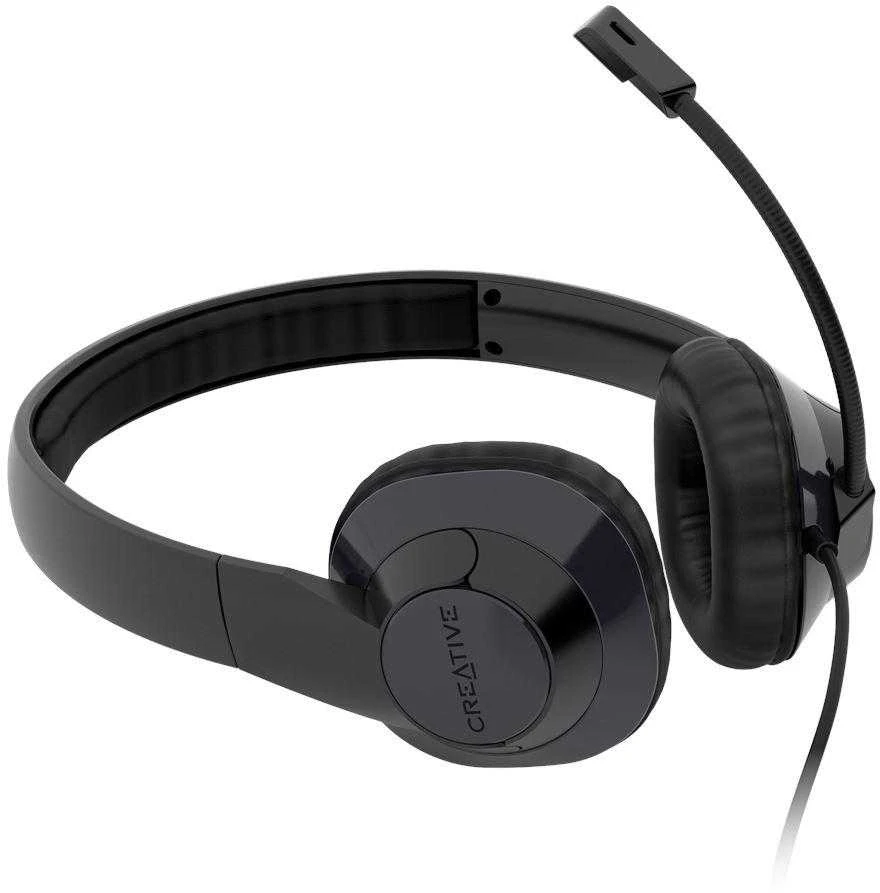 Creative ausinės laidinės su mikrofonu HS-720 V2 juodos spalvos USB