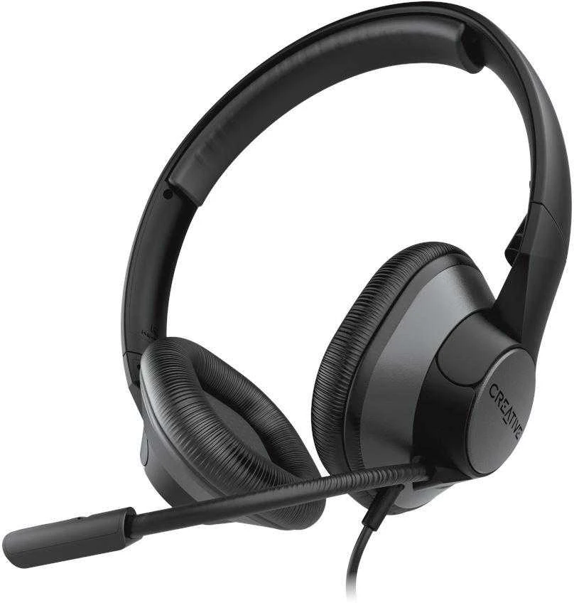 Creative ausinės laidinės su mikrofonu HS-720 V2 juodos spalvos USB