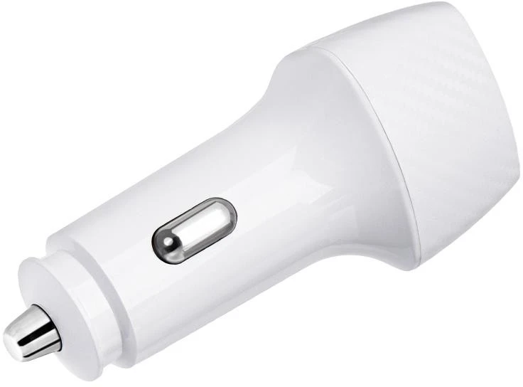 Įkroviklis automobilinis Forcell (CC50-1A1C) (1xUSB-C; 1xUSB; 5A 38W) baltas