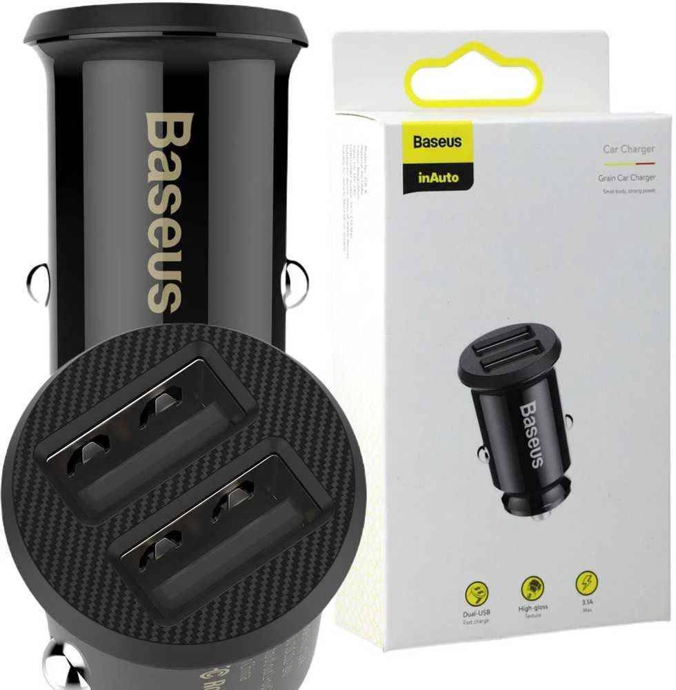 Baseus 12V USB kroviklis, 3.1A