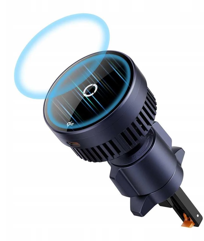 Automobilinis laikiklis su indukciniu įkrovikliu Baseus MagPro 15W Qi2.0 (juodas)