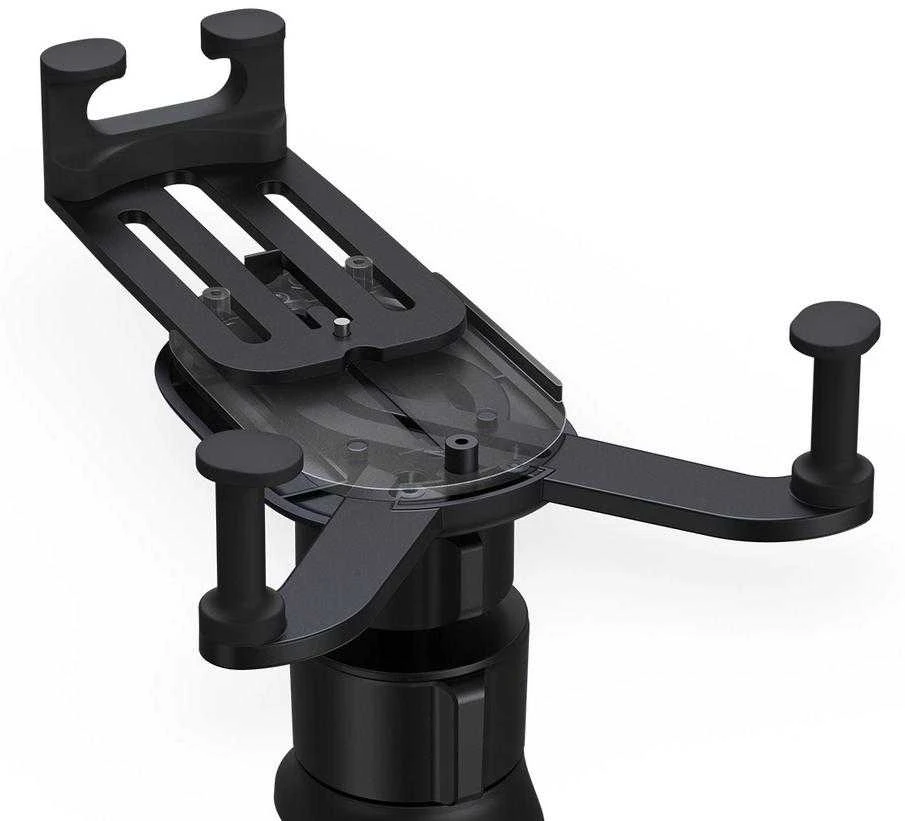 Baseus Automobilinis laikiklis 5.4-6.7" ekranų telefonams su belaidžiu įkrovimu 15W, juodas