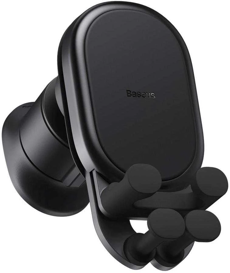Baseus Automobilinis laikiklis 5.4-6.7" ekranų telefonams su belaidžiu įkrovimu 15W, juodas