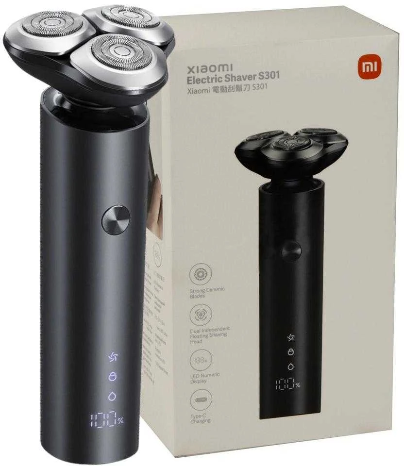 Elektrinė barzdaskutė Xiaomi Shaver EU S301, sausam ir drėgnam skutimui