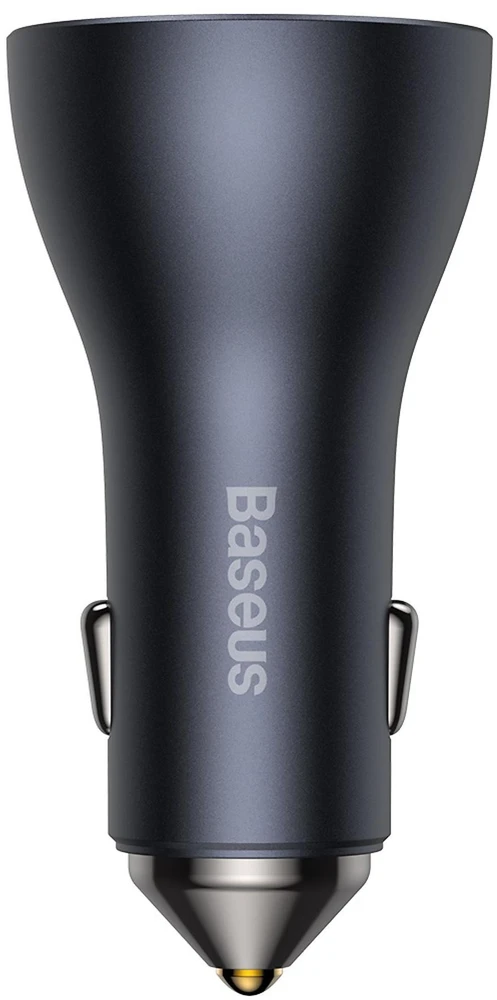 Baseus Automobilinis įkroviklis 12-24V 65W USB + 2xUSB-C QC4+ PD3.0, pilkas