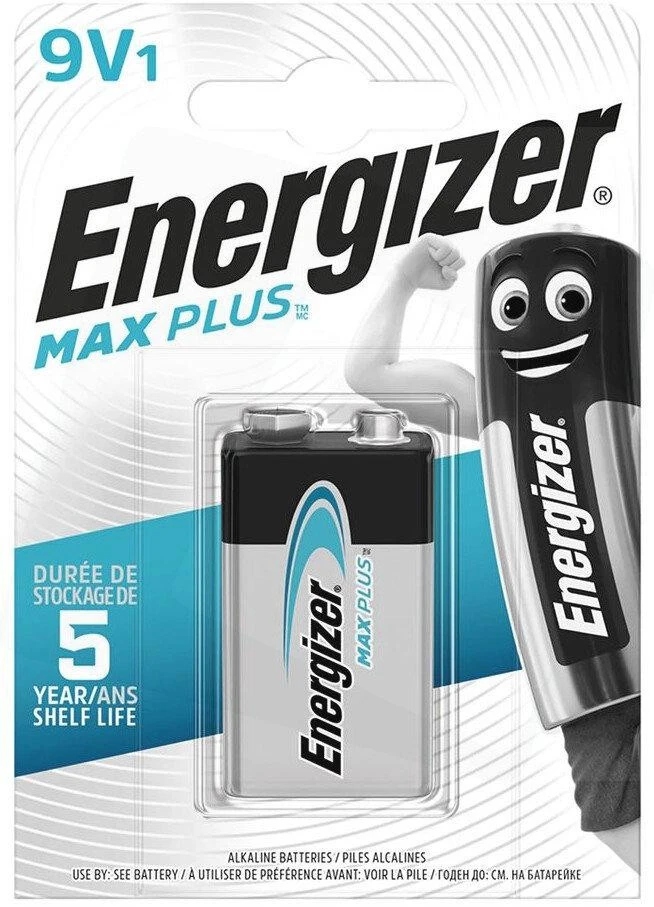 Energizer Max Plus 6LR61 9V baterija, 1 vnt.