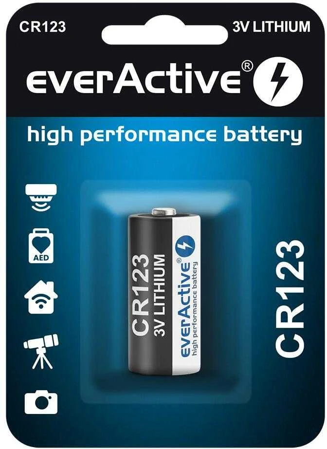 CR123 CR123A everActive baterija (1 vnt. lizdinėje pakuotėje)