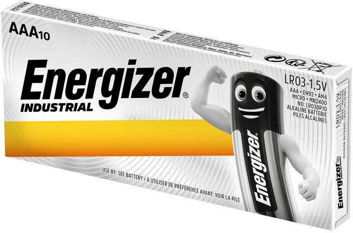 Energizer AAA Industrial baterijų pakuotė 10 vnt.