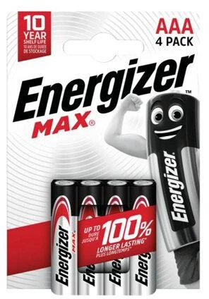 Bateria LR03 / AAA Energizer MAX (blister 4 vnt.)