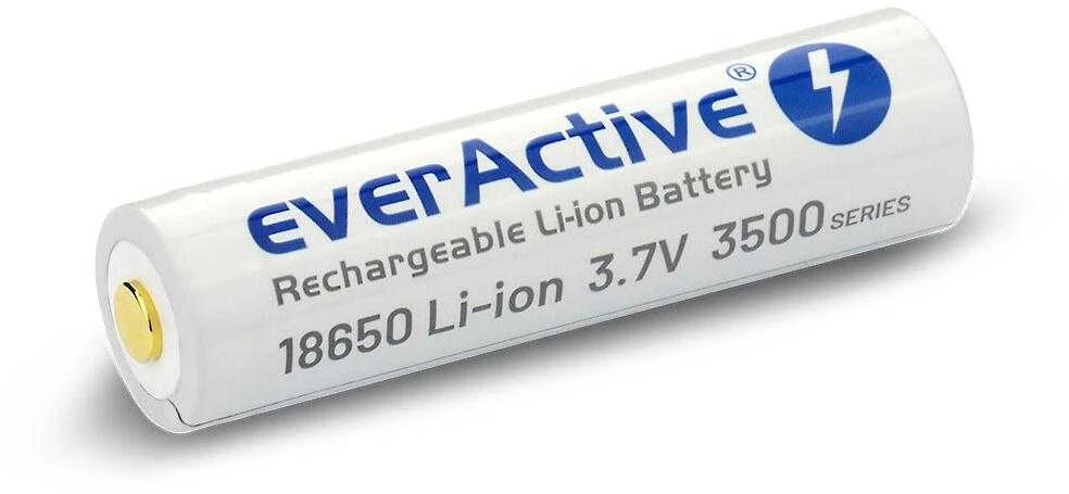 everActive USB įkraunamas 18650 3,7V 3500mAh akumuliatorius su PCM