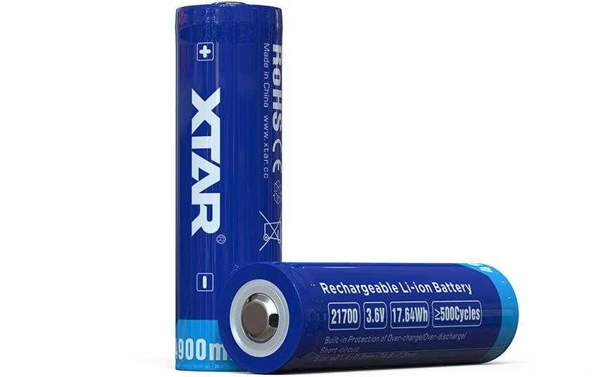 Xtar 21700 akumuliatorius su techniniais parametrais