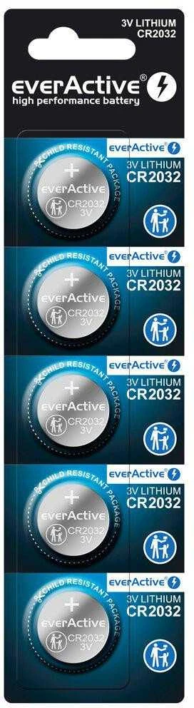 EverActive CR2032 3V baterijų pakuotė
