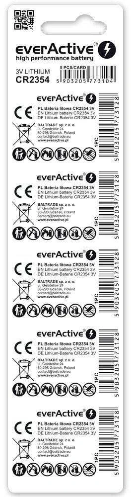 Baterija CR2354 everActive (lizdinė pakuotė, 5 vnt.)