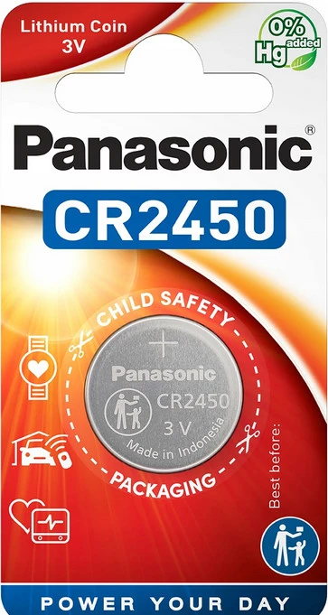Baterija 3V 620mAh CR2450 PANASONIC CR-2450L/1BP