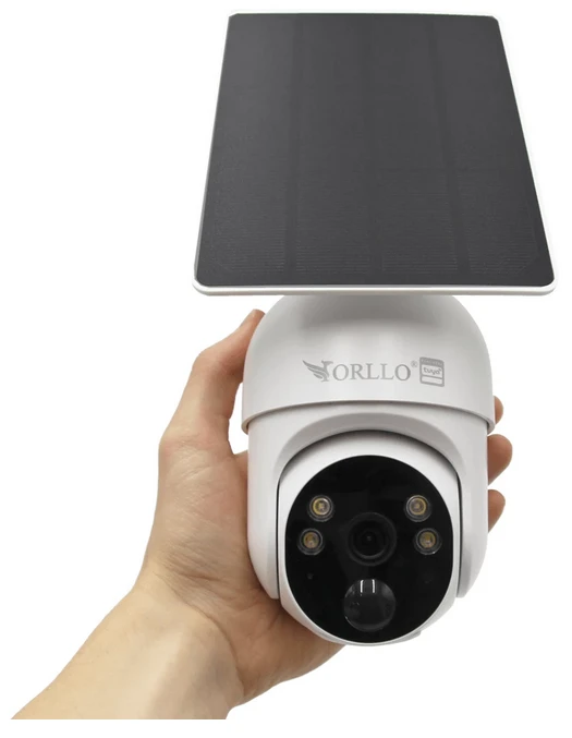 Belaidė 4G LTE besisukanti IP kamera su Orllo TZ1 PRO saulės baterija