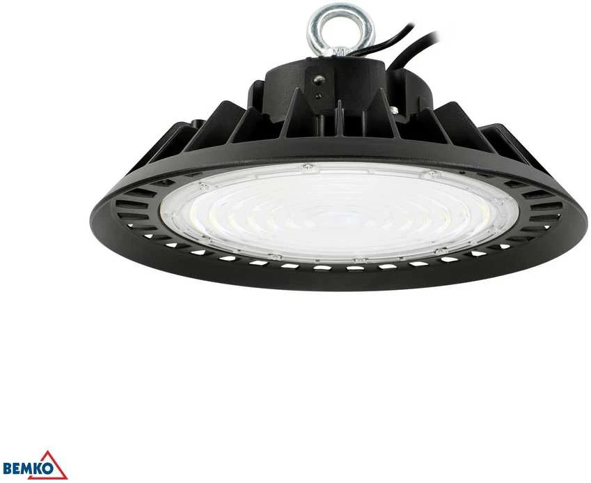 Bemko 100W LED UFO šviestuvas VOYAGER, juodas, 4000K, IP65, 120°