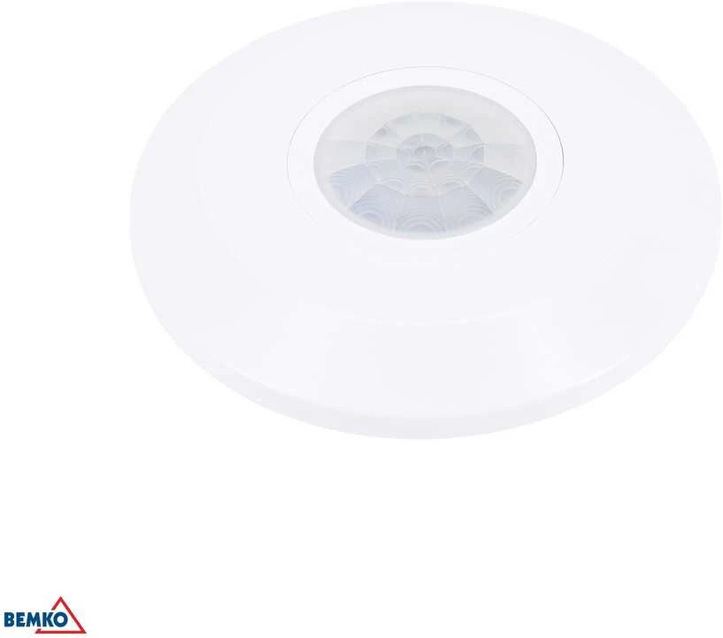 Bemko Paviršinis judesio daviklis, baltas, IP20, max 800W, 360°, max 8m