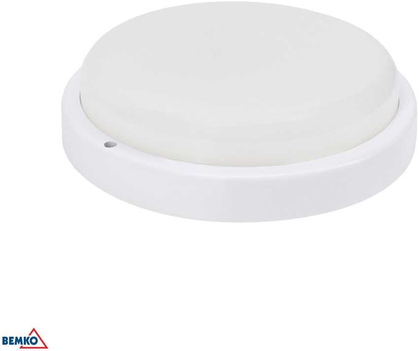 Bemko 18W LED plafonas KANLO, juodas, 4000K, IP54, 120°