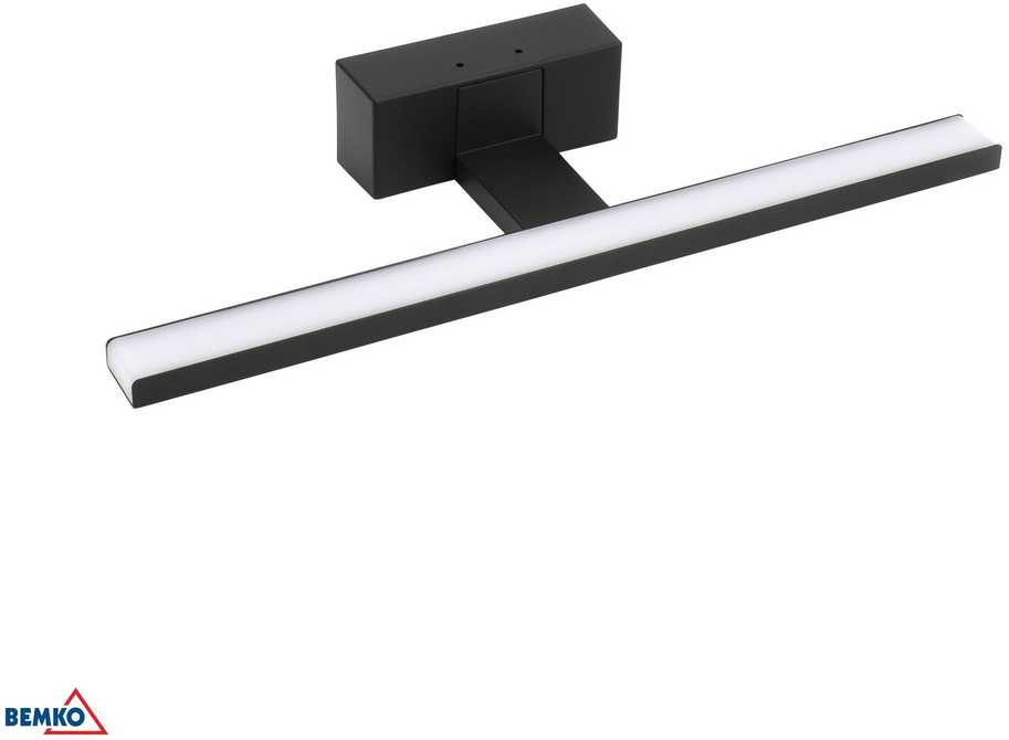 Bemko 8W LED veidrodžio šviestuvas KEIRA, juodas, 4000K, IP44