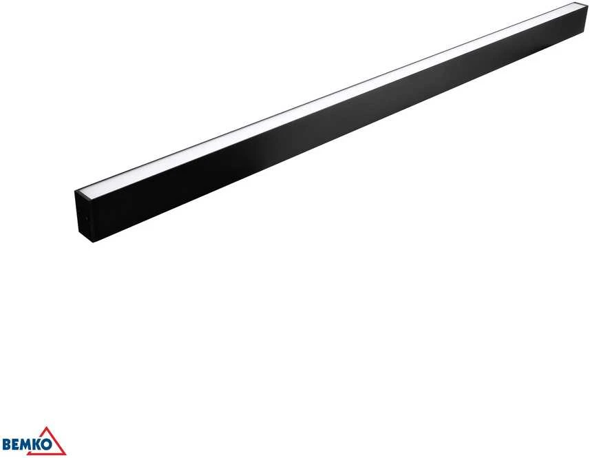 Pakabinamas šviestuvas Bemko 30W LED linijinis šviestuvas LORIEN, 120cm, juodas, 3000K